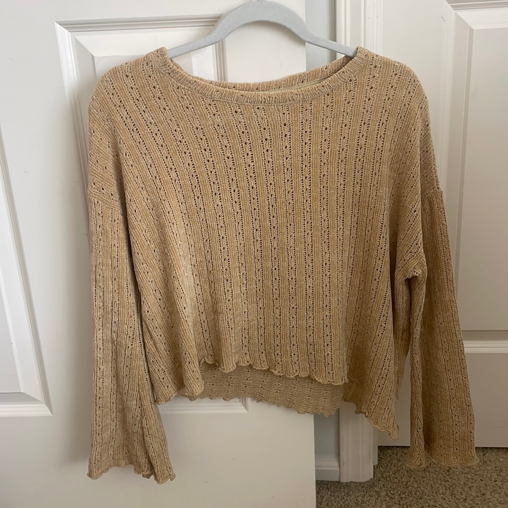 Super soft tan sweater